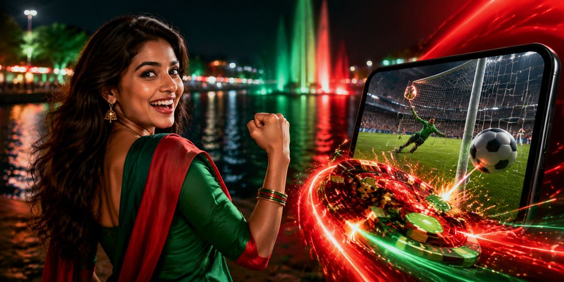 চট্টগ্রামে লাল-সবুজ পোশাকে p16 রিবেট ও পুরস্কার প্রোগ্রাম উপভোগ করছেন একজন ব্যবহারকারী