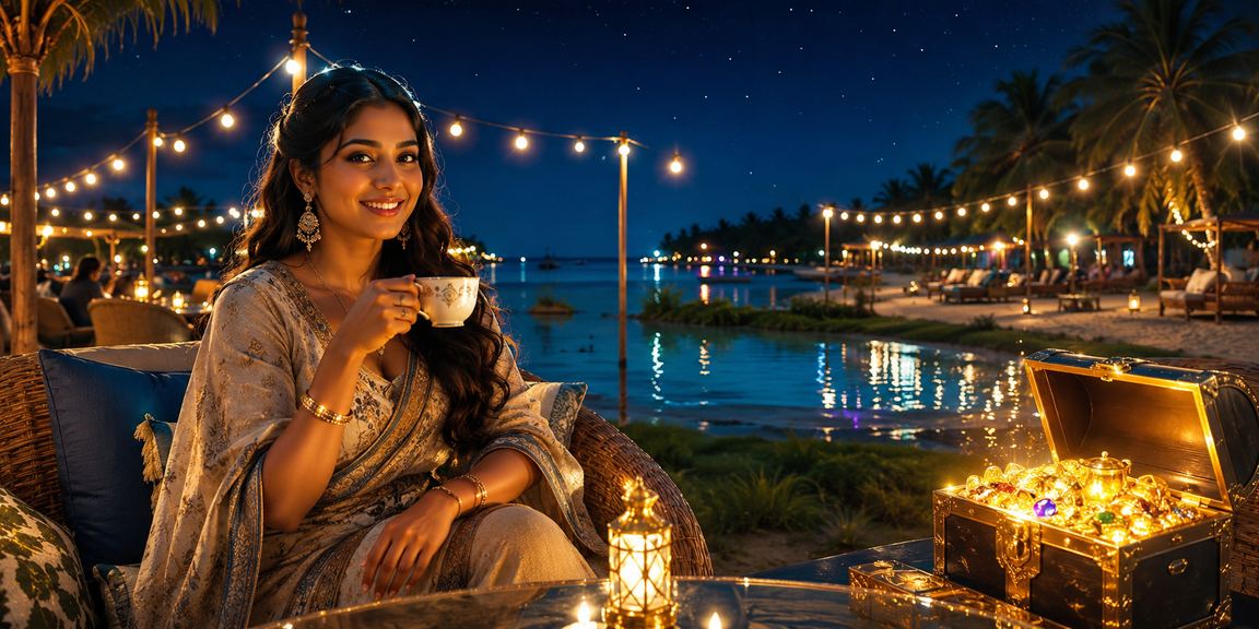 কক্সবাজার সমুদ্র সৈকতে p16 ক্যাসিনো অ্যাপ বোনাস উপভোগ করছেন একজন ব্যবহারকারী